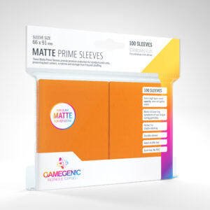 Gamegenic Prime Sleeves Matte Orange (100)