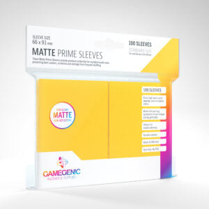 Gamegenic Prime Sleeves Matte Yellow (100)