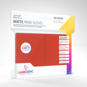 Gamegenic Prime Sleeves Matte Red (100)