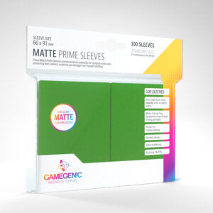Gamegenic Prime Sleeves Matte Green (100)
