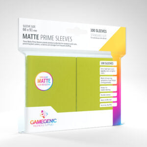 Gamegenic Prime Sleeves Matte Lime (100)