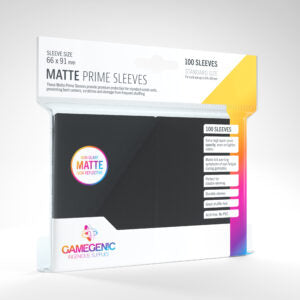 Gamegenic Prime Sleeves Matte Black (100)