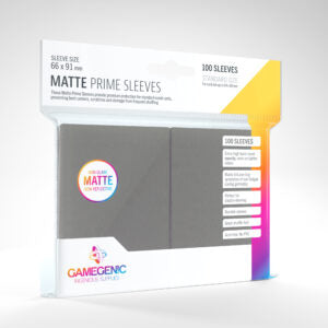 Gamegenic Prime Sleeves Matte Grey (100)