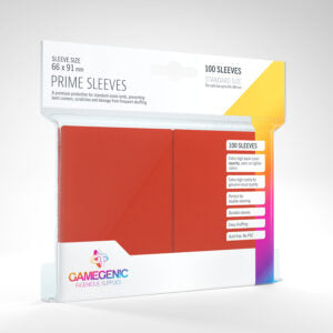 Gamegenic Prime Sleeves Red (100)