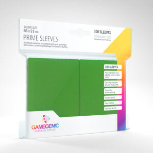 Gamegenic Prime Sleeves Green (100)