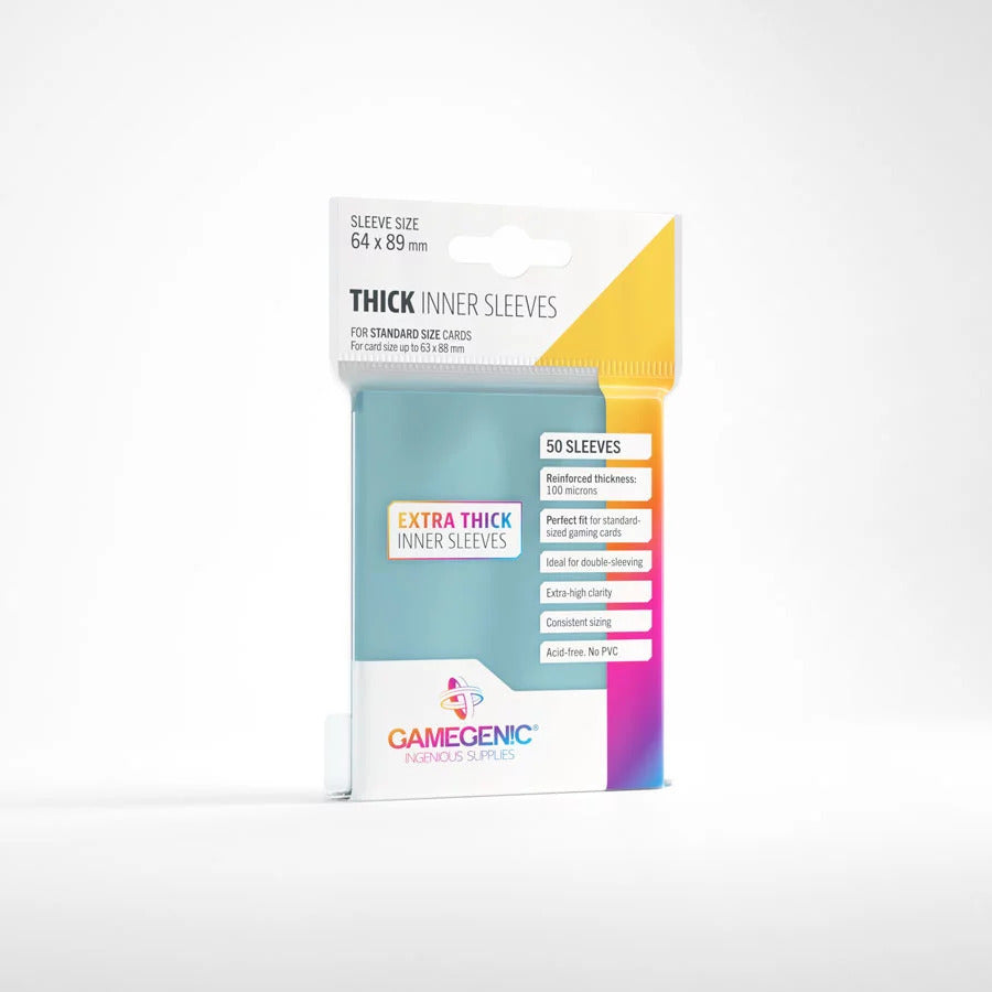 Gamegenic Thick Inner Sleeves (50 sleeves)