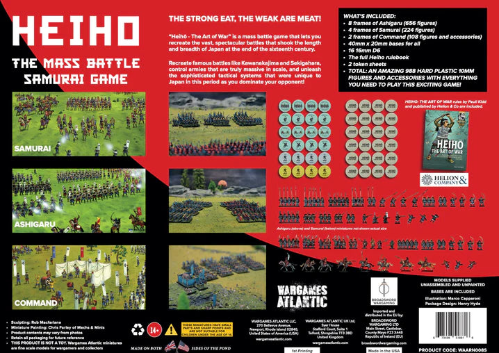 Heiho: The Mass Battle Samurai Game - Wargames Atlantic