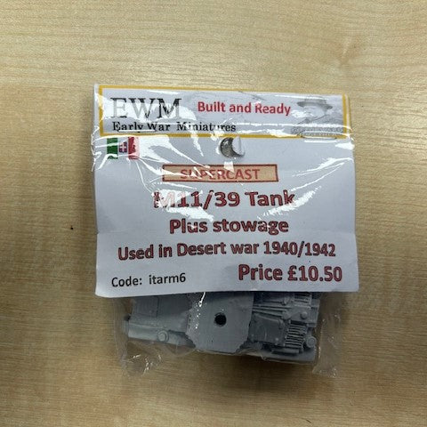 Italian M11/39 Medium Tank