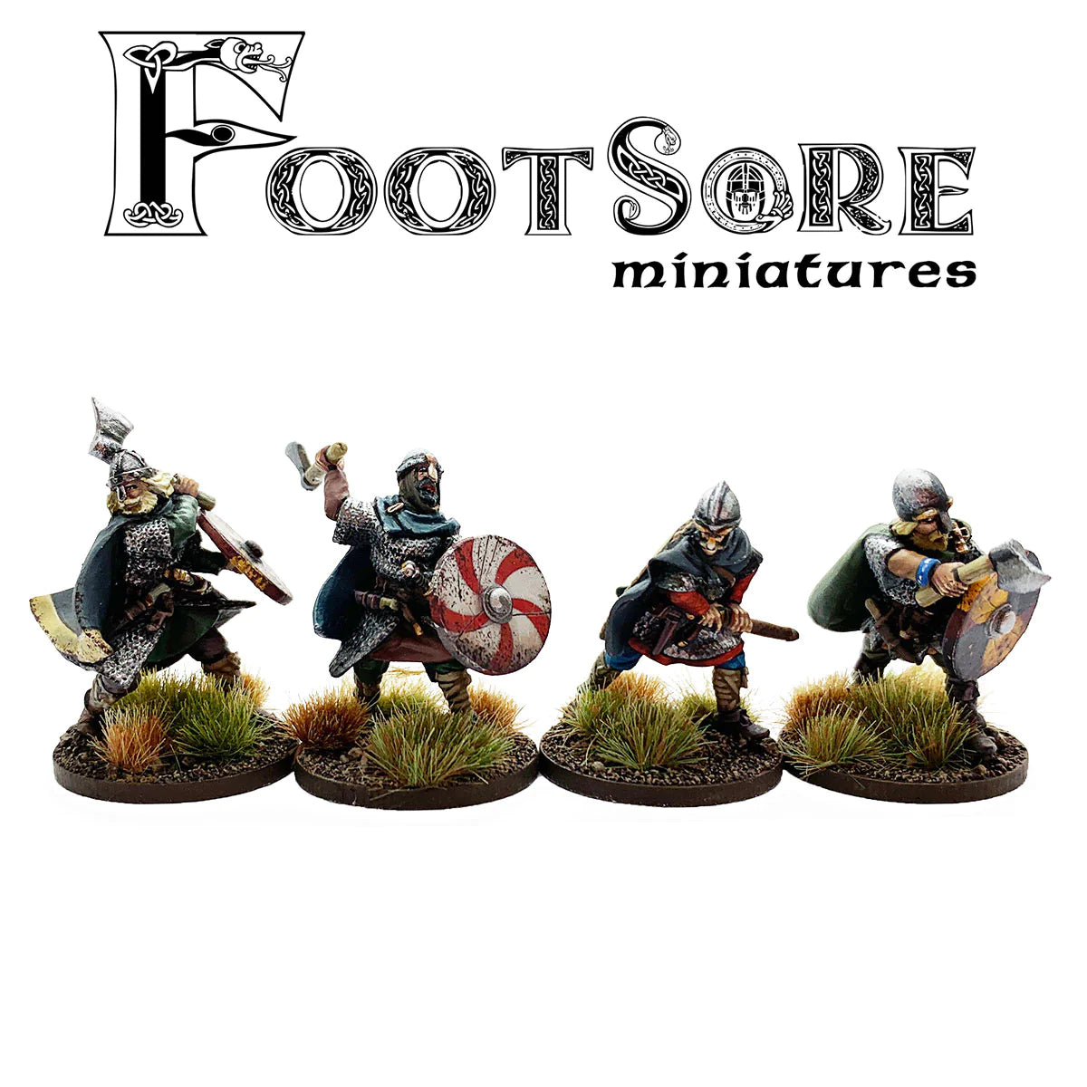 Late Saxon Huscarls With Hand Weapons
