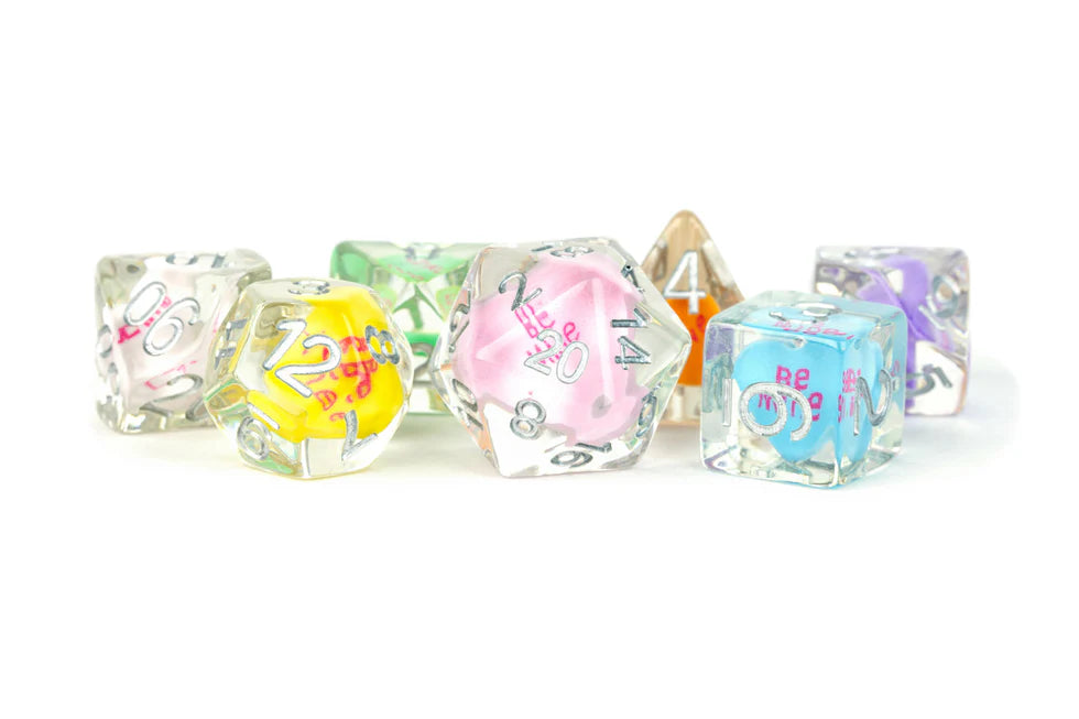 Fanroll - 16mm Resin Poly Dice Set: Love Dice
