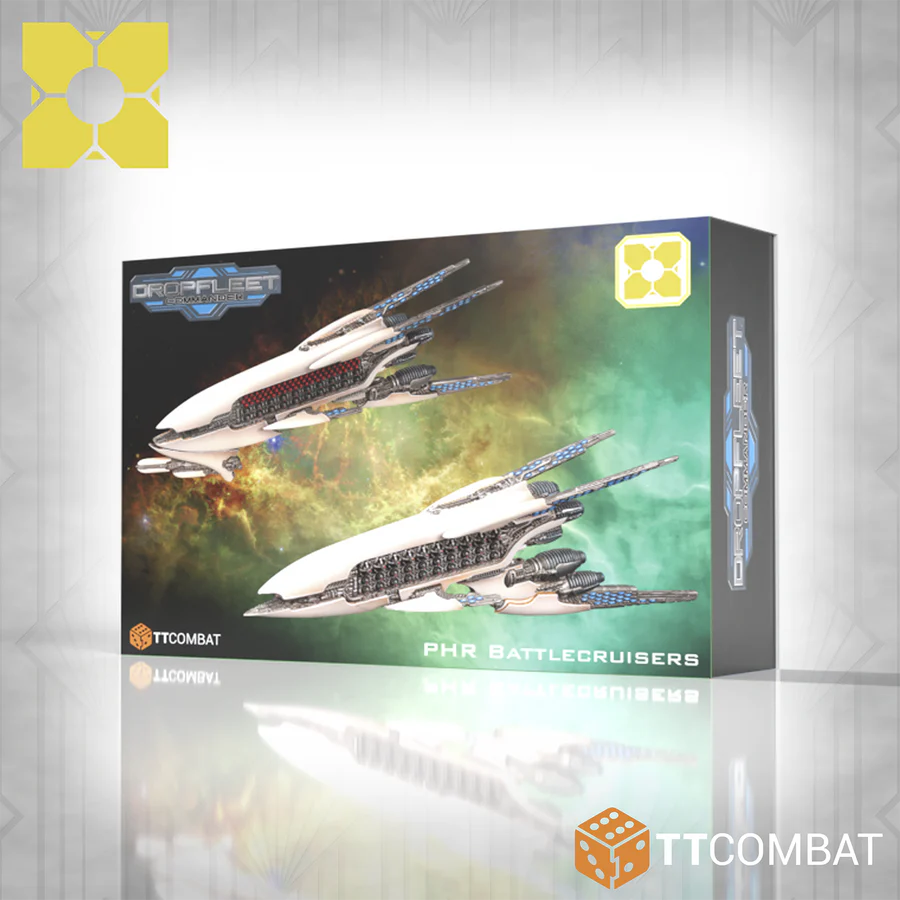 Dropfleet Commander: PHR Plastic Battlecruisers