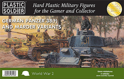 15mm German Pz 38T and Marder variants