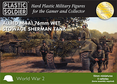 15mm Allied Sherman M4A1 76mm Wet