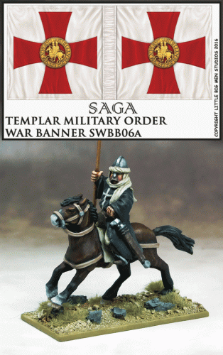 Military Order War Banner & Bearer (Templars)