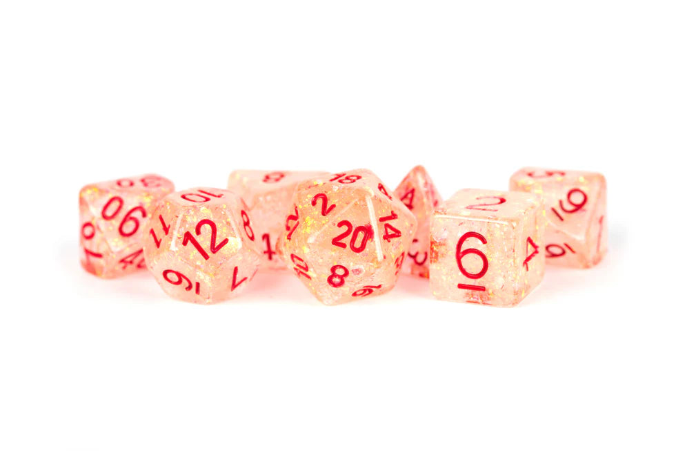 Fanroll - 16mm Resin Polyhedral Dice Set: Flash Red