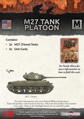 UBX95: M27 Tank Platoon