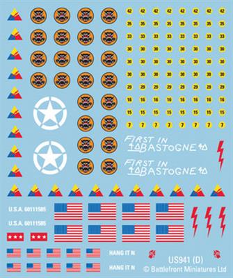US941: WWII American Decal Set