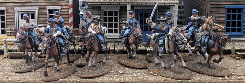 DMH Plastic Mounted US Cavalry & Buffalo Soldiers