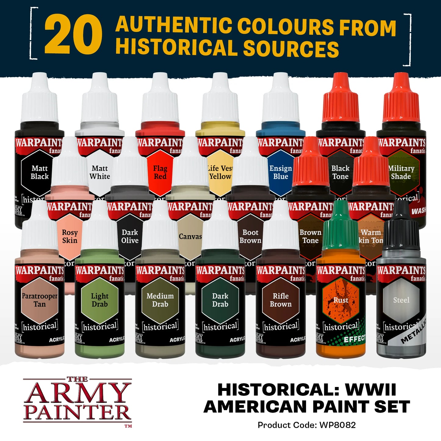 Warpaints Fanatic: World War II American Paint Set