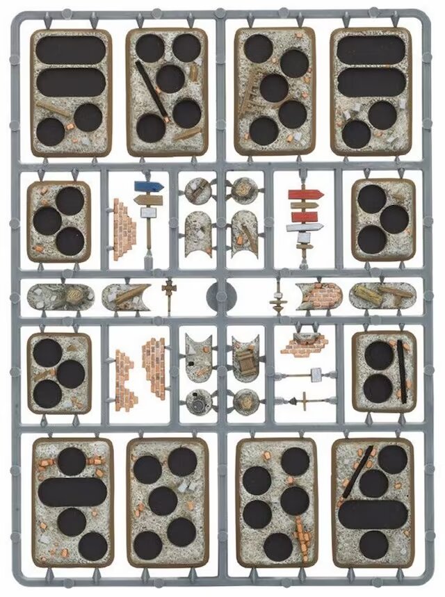 XX106 Plastic Bases - Rubble