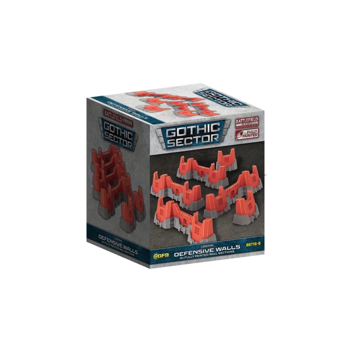 BB718B: Gothic Sector Legion Defensive Wall (Red)