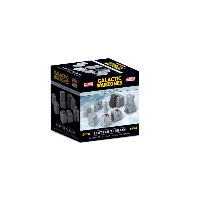 BB743 Galactic Warzones: Rebel Outpost - Scatter Terrain (x9)
