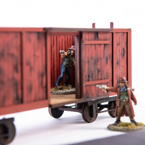 19th c. American Box Car (Red)