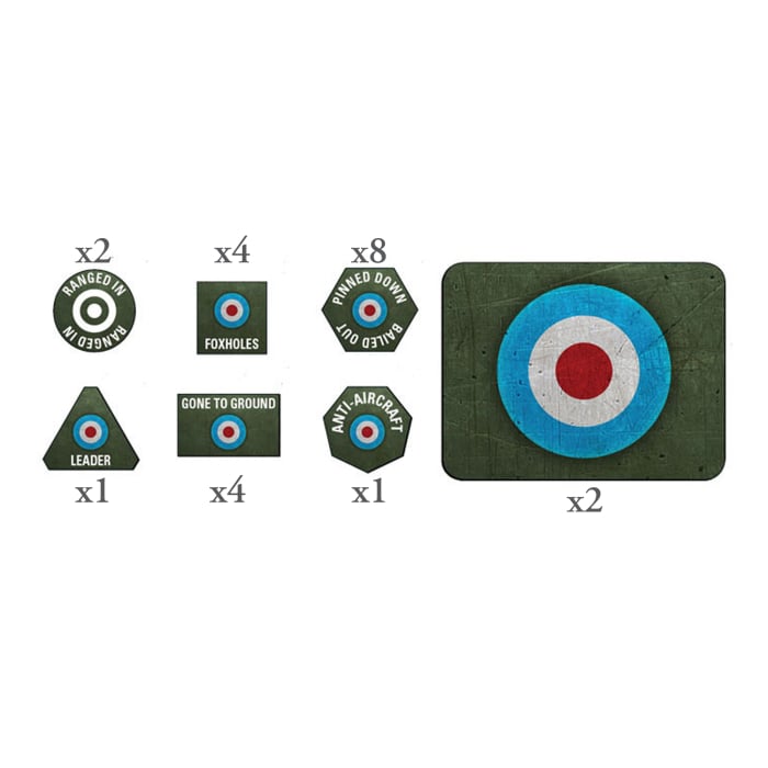 BR905: British LW Tokens (x20) & Objectives (x2)