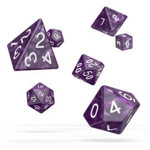 RPG Purple Dice (Marble) x 7