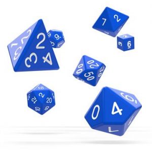 RPG Blue Dice (Solid) x 7