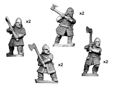 DAV007 Hirdmen with 2 handed axes