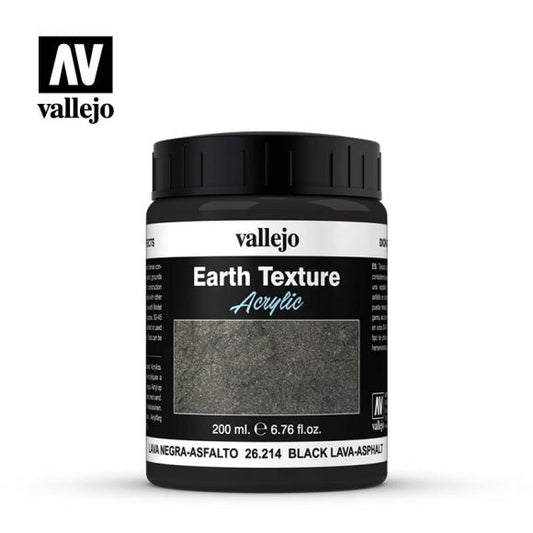 Vallejo Earth Texture Black Lava-Asphalt