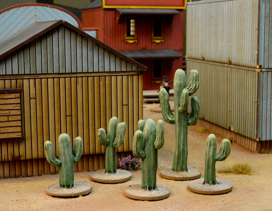 Dead Mans Hand Cacti - 5 resin Cactus