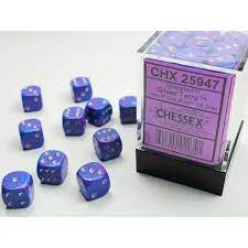 Chessex Speckled Silver Tetra D6 Dice Set