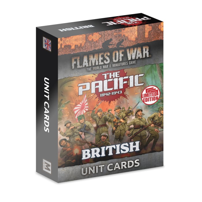 FW258BU The Pacific: British, Australian & Indian Unit Cards (x55 Cards) - Limited Edition