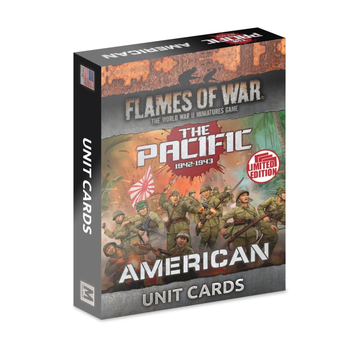 FW258UU The Pacific: American Unit Cards (x36 Cards) - Limited Edition