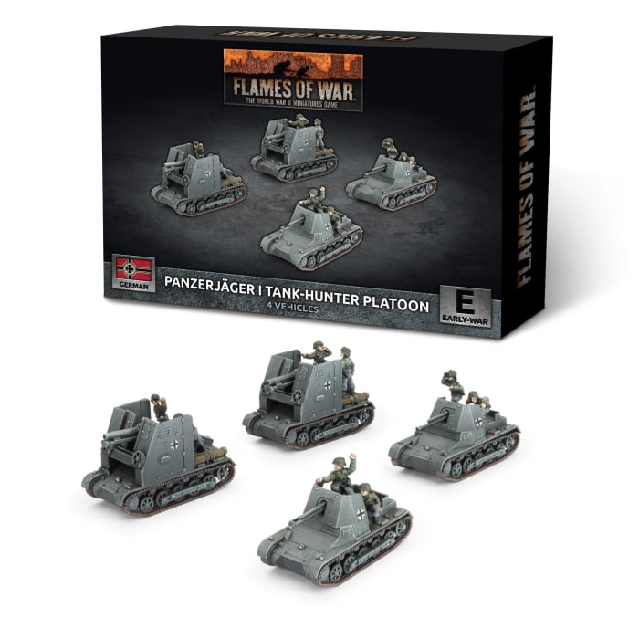 GBX197: Panzerjager I Anti-tank Platoon (x4 Plastic)
