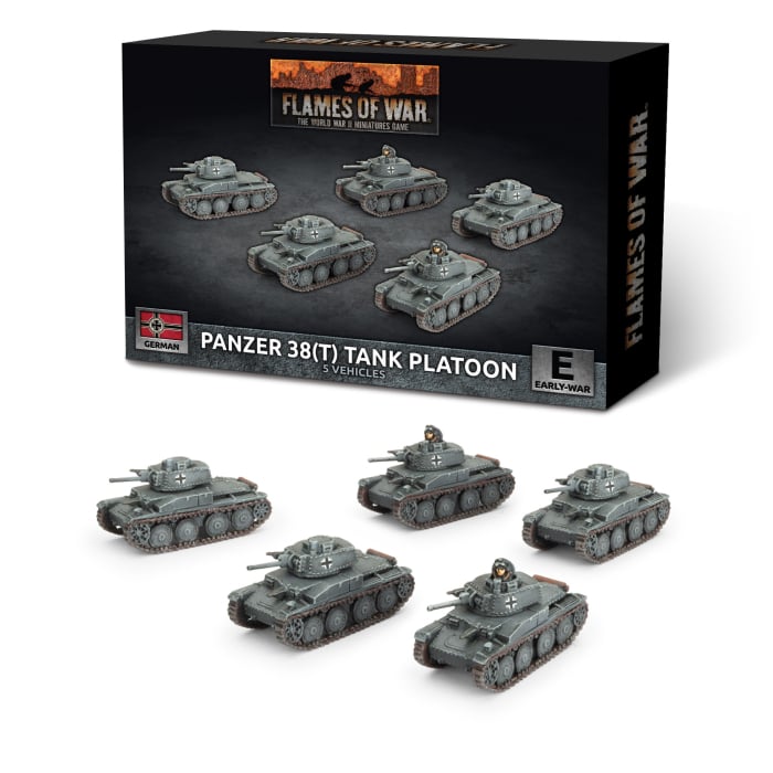 GBX200: Panzer 38(t) Platoon (x5 Plastic)
