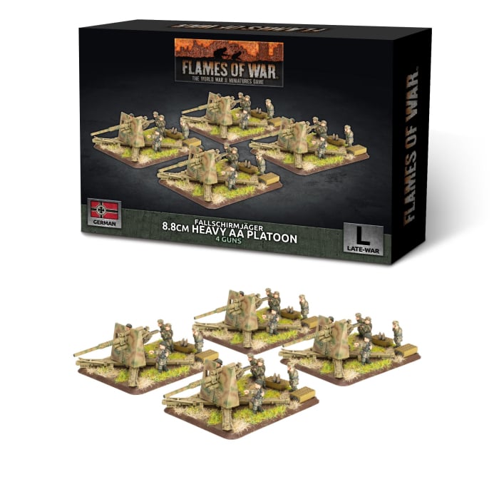 GBX214 Fallschirmjäger 8.8cm Heavy AA (x4 guns Plastic)