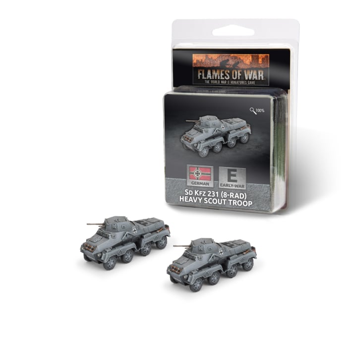 GE339: Sd Kfz 231 (8-rad) Heavy Scout Troop (x2)