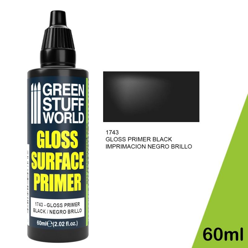 Matt Surface Primer 60ml - Gloss Black