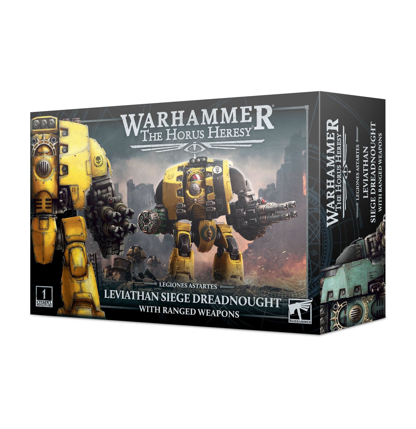 HORUS HERESY: LEGIONES ASTARTES LEVIATHAN DREADNOUGHT WITH RANGED WEAPON
