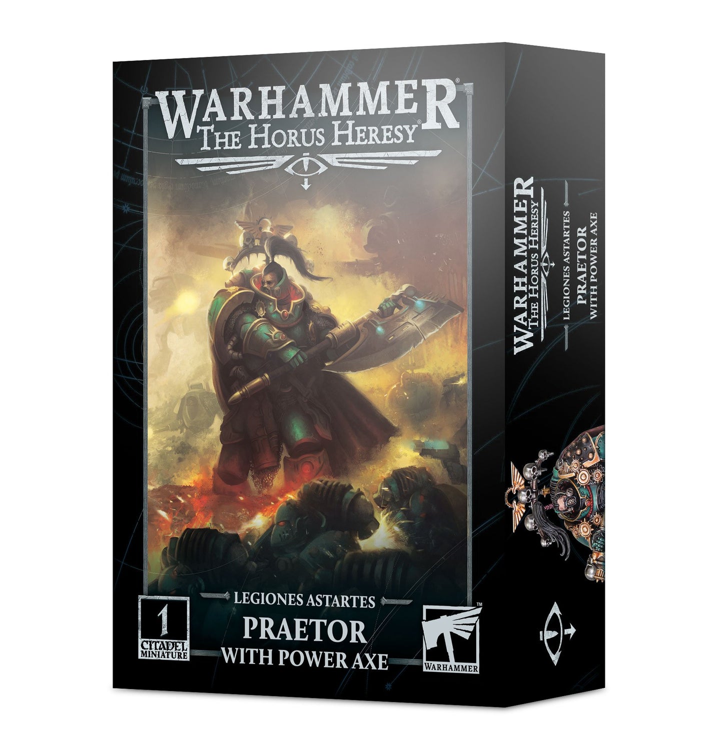 HORUS HERESY: LEGIONES ASTARTES PRAETOR WITH POWER AXE