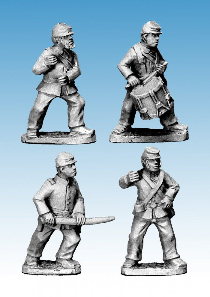 ACW015: ACW Infantry Command in Jackets & Kepi