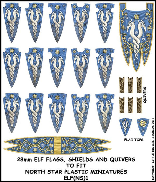 Oathmark: Elf Flags Shields & Quivers 1