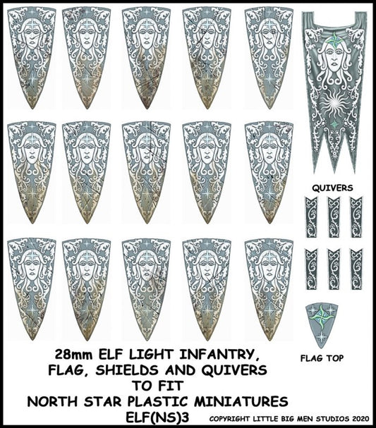 Oathmark: Elf Flags Shields & Quivers 3