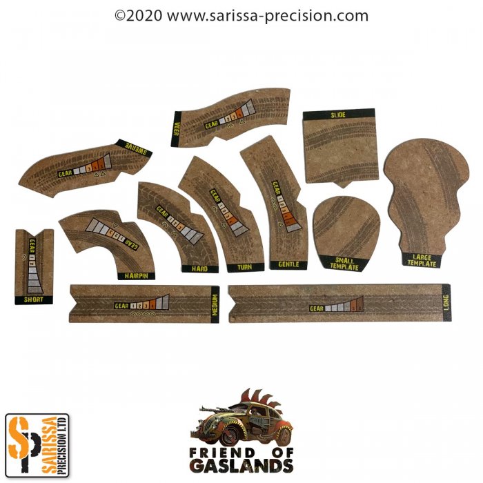 Gaslands: Templates (MDF)