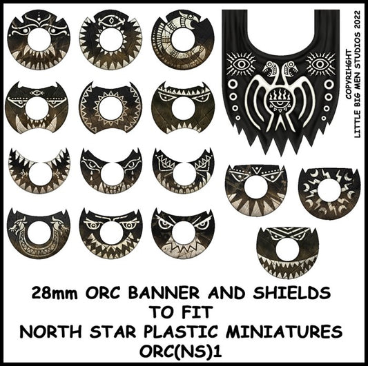 Oathmark: Orc Banner & Shields 1