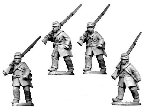 ACW001: ACW Infantry Frock Coat and Kepi Marching