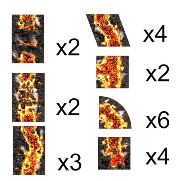 Neoprene Lava Terrain Set